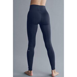 Alo Airlift Strength Extreme High-Waist 7/8 Leggings Navy Hi-Rise Tights Skinny
